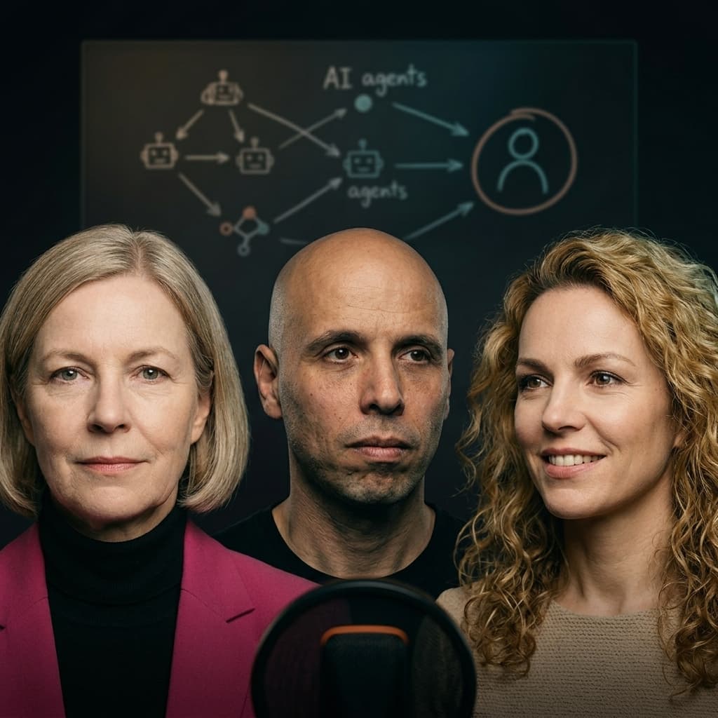 Group portrait of the cast: RUTGER, ANGELA, SAAR